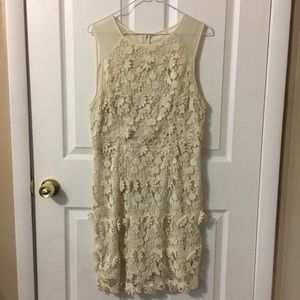 Floral Lace Boho Shift Dress